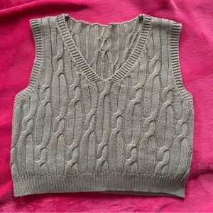 SHEIN Women’s Knit Crop Top Sweater Vest